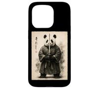 Sumi-e Samurai Panda Vintage Japanese Artwork Japan Culture Case for iPhone 15 Pro