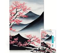 SumiE Landscape Painting 1000 Pieces Jigsaws Adults Puzzles Gifts Mind Skill Toy Quiet Fun Design Assembly 38x52cm