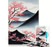 SumiE Landscape Painting Jigsaw for Teenagers 1000 Pieces Logic Play Indoor Fun Accurate Edge Art Collection Piece 50x75cm