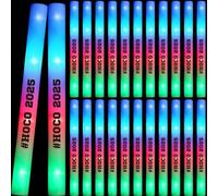 Sumind 24 Pcs Homecoming LED Glow Sticks, Hoco 2025 Party Favors Hoco Night Light up Sticks Flashing Light up Stick for Homecoming Wedding Concert Birthday Raves Party Supplies