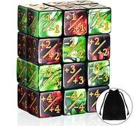 Sumind 24 Pcs MTG Dice Counter Magic The Gathering Tokens MTG Life Counter D6 Dice Loyalty Life Gifts for CCG Cards Gaming Accessory