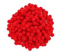 Sumind 250 Pieces Mini Pompoms Small Fluffy Pom Poms for Decor Arts Crafts DIY, Red (10 mm)