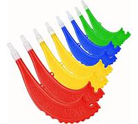 Sumind 4 Pcs Plastic Shofar Horn Colorful Rosh Hashanah Horns Instruments Decorative Shofar for Joyful Parties, New Year