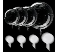 Sumind 40 Pcs Bobo Balloons Clear Balloons for Stuffing Bubble Transparente Burbuja for Valentines Christmas Wedding Birthday Party Decoration (13/18/24/36 Inch)