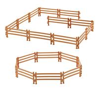 Sumind 40 Pieces Horse Corral Fencing Accessories Playset Plastic Farm Fence Toy for Barn Paddock Horse Stable Farm Animal Fence Panel Paddock Toy Educational Present Cake Toppers