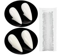 Sumind Vampire Teeth 2 Sizes Fangs Halloween Cosplay Fang with Adhesive Fake Vampire Prop Teeth Zombie Denture for Halloween Cosplay Costume Party Prop Favors