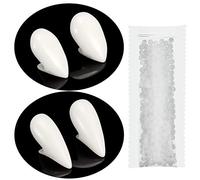 Sumind Vampire Teeth 2 Sizes Fangs Halloween Party Cosplay Vampire Fang with Adhesive Fake Prop Teeth Zombie Denture for Halloween Cosplay Costume Party Prop Favors