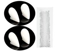 Sumind Vampire Teeth 2 Sizes Fangs Halloween Party Cosplay Vampire Fang with Adhesive Fake Prop Teeth Zombie Denture for Halloween Cosplay Costume Party Prop Favors(15 mm)
