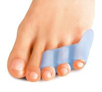 Sumiwish 10 Pack Pinky Toe Separator, Gel Toe Separators for Overlapping Toe, Curled Pinky Toe Protect，blue