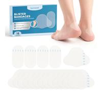 Sumiwish 18PC Blister Plasters for Feet/Heel, Ultra-Thin Hydrocolloid Plasters, Gel Blister Cushion Pads for Discreet Protection, Waterproof Adhesive, Blister Prevention, Assorted Plasters Pack