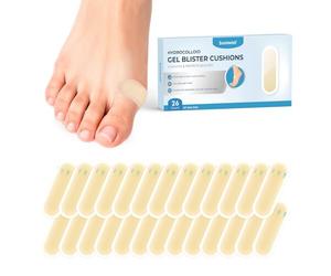 Sumiwish 26 Count Blister Plasters for Feet - Sumiwish Blister Plasters for Heel - Hydrocolloid Dressings Hydrocolloid Bandages for Blister Prevention & Recovery Water Resistant - Bunion Pack