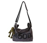 Sumleno Vintage Canvas Shoulder Bag Gothic Punk Harajuku Grunge Style Shoulder Bag, brown