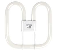 Summalux GR10q 4 PIN 28W CFL Compact Fluorescent Lamp 4 Pins Light Bulb Low Energy Light Bulb for Flush Ceiling Light 3500K Warm White, Non-Dimmable