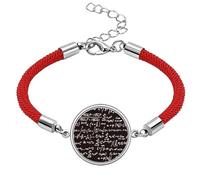 Summarize Mathematical Formulas Calculus Figure Lucky Red String Bracelet Rope Bracelet Handmade