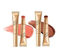 Summaryas Contour W-and & Blush Wands Duo - Blushs, Liquid B-lush Wand, 2 In 1 Liquid Contours Duo for Women with Applicator, Cream Beauty Stick Makeup (Blush#02+Wand#02, 15ml)