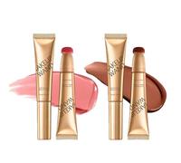 Summaryas Contour W-and & Blush Wands Duo - Blushs, Liquid B-lush Wand, 2 In 1 Liquid Contours Duo for Women with Applicator, Cream Beauty Stick Makeup (Blush#01 +Wand#02, 15ml)