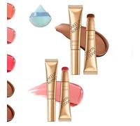 Summaryas Contour Wand & Blush Wand Duo - Blush, Liquid Blushs Wand for Women, Cream Contour Stick Makeup with Applicator (2pcs-1)
