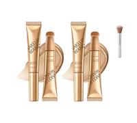 Summaryas Contour Wand & Blush Wands Duo - Blush, 2 in 1 Liquid Contour Wands & Blushs Highlights Wand Duo for Women with Applicator, Cream Beauty Stick Makeup (Highlighter, 01)
