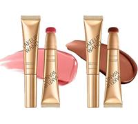 Summaryas Contour Wand & Blush Wands Duo - Blushs, 2 In 1 Liquid Contours Duo, Cream Beauty Stick Makeup, Waterproof and Sweat Proof Makeup Stick, Liquid Blushs Wand for Women (Blush#01 +Wand#02)