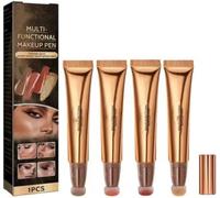 Summaryas Contour Wand & Blush Wands Duo - Blushs,2025 New Liquid Blush Wand,2 in 1 Waterproof Liquid Contourwand, Long-lasting, Cream Beauty Stick Makeup, Waterproof and Sweat Proof (Mix)