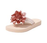 Summer 2026 Trend Flat Flip Flop Sandals for Women Comfortable Summer Shoe Mules Lightweight Beach Everyday Shoes Comfortable Foot Space Versatile Wearable, Brick Red, 8.5 UK