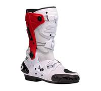 SUMMER '25 RACE READY EU 43 UK 9 SIDI REX AIR WHITE RED MOTORCYCLE BOOTS