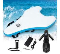 Summer Adventure Electric Surfing Paddle Kick Board - 3-In-1 Inflatable Surf Board with Detachable Thruster, 9-Speed Underwater Propulsion, Portable Float for Swimming & Diving 500W10Ah