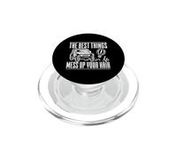 Summer Adventure The Best Things In Life Mess Up Your Hair PopSockets PopGrip for MagSafe