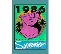 Summer Aesthetics 1986: 6x9 110 pages Vaporwave Pop Art Ancient Gr roken Statue Head Journal / Notebook / Diary