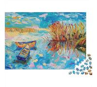 Summer Afternoon 1000-Piece Puzzle for Adults, 52x38cm/1000pcs, White Cardboard with Reduced Dust; Easy to Revisit Throughout The Week
