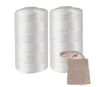 Summer Art Thread Cord | 2 Nylon Crochet Thread Cord Thin Glazed Cotton Thread | Hollow Yarn for DIY Summer Cool Hat Shoes Bags Cushions