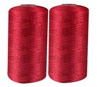 Summer Art Yarn Cord - 2 Nylon Crochet Yarn Cord Thin Ice Cotton Thread | Art Yarn Cord | Summer Sun Hat Hand Knitting D-IY Hook Bag Crochet Thread | Knitting Materials Beach Bag Yarn