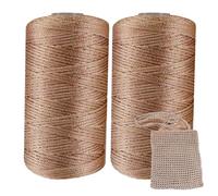 Summer Art Yarn Cord - 2 Pieces of fine ice Silk Thread, 2 Nylon Crochet Yarn Cord Cotton Thread | Weaving Crocheting Yarn Cell Phone Bags and Car Cushions