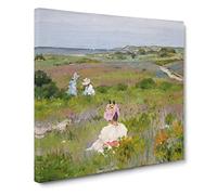 Summer at Shinnecock by William Merritt Chase Canvas Print | Gallery Wrapped 30mm Frame Wall Art | 20x20 inches | Ready to Hang | Modern Landscape Picture | Living Room Bedroom Lounge Office