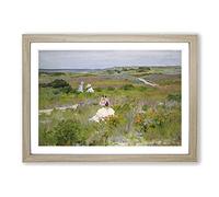 Summer at Shinnecock by William Merritt Chase Framed Print | A2 Oak Framed Wall Art | Ready to Hang | Modern Landscape Picture | Living Room Bedroom Lounge Office