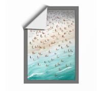 Summer at the Shore Coastal Unframed Wall Art Print A4 (29.7×21cm), Wall Decor for Living Room, Bedroom, Office & Home, Art Gift