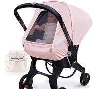 Summer Baby Car Seat Cover Compatible with Doona Car Seat and Stroller,Breathable Sunproof Car Seat Canopy for Girls,Suitable for Spring/Summer/Autumn Use (Pink)