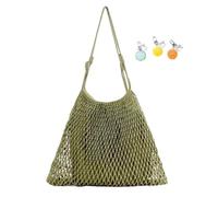 Summer Bags For Women 2026 Trendy, Travel Mesh Tote Shoulder Handbag(Green)