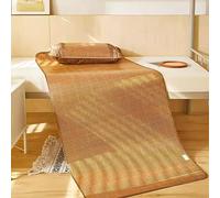 Summer Bamboo Sleeping Mat 190x80cm 190x90cm 195x100cm Breathable Natural Cooling Mattress & Rattan Pillow for Home School Dormitory Outdoor Comfort