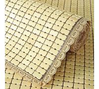 Summer Bamboo Sleeping Mat - Foldable & Breathable Bamboo Mattress Ideal Air Conditioning Mat & Mahjong Cushion for Sofa Chair Seat Pads - Comfort & Style