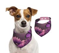 Summer Bandanas for Dogs 3D Flowers Dog Bandanas Washable Adjustable Dog Triangle Scarf Bibs Cute Pet Bibs for Medium Large Dogs Puppy and Cats Medium