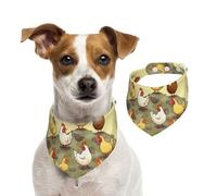 Summer Bandanas for Dogs A Brood of Chickens Dog Bandanas Washable Adjustable Dog Triangle Scarf Bibs Cute Pet Bibs for Medium Large Dogs Puppy and Cats Large