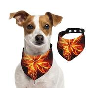 Summer Bandanas for Dogs Abstract Fire Flowers Dog Bandanas Washable Adjustable Dog Triangle Scarf Bibs Cute Pet Bibs for Medium Large Dogs Puppy and Cats Small