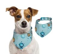Summer Bandanas for Dogs Abstraction Biology Chemistry Dog Bandanas Washable Adjustable Dog Triangle Scarf Bibs Cute Pet Bibs for Medium Large Dogs Puppy and Cats Medium