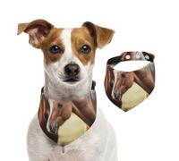Summer Bandanas for Dogs Adorable Horse Dog Bandanas Washable Adjustable Dog Triangle Scarf Bibs Cute Pet Bibs for Medium Large Dogs Puppy and Cats Medium