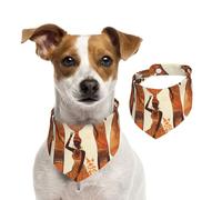Summer Bandanas for Dogs African Tribal Woman Dog Bandanas Washable Adjustable Dog Triangle Scarf Bibs Cute Pet Bibs for Medium Large Dogs Puppy and Cats Small