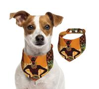 Summer Bandanas for Dogs African Woman Dog Bandanas Washable Adjustable Dog Triangle Scarf Bibs Cute Pet Bibs for Medium Large Dogs Puppy and Cats Large