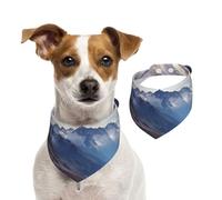 Summer Bandanas for Dogs Alps Panorama Dog Bandanas Washable Adjustable Dog Triangle Scarf Bibs Cute Pet Bibs for Medium Large Dogs Puppy and Cats Large