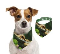 Summer Bandanas for Dogs Animal Lizard Dog Bandanas Washable Adjustable Dog Triangle Scarf Bibs Cute Pet Bibs for Medium Large Dogs Puppy and Cats Small