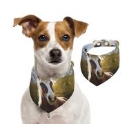 Summer Bandanas for Dogs Animal Pony Horse Dog Bandanas Washable Adjustable Dog Triangle Scarf Bibs Cute Pet Bibs for Medium Large Dogs Puppy and Cats Medium